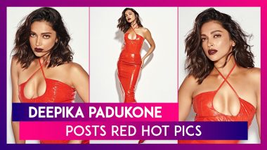 Deepika Padukone Posts Red Hot Pics As Actor Marks Release Of Gehraiyaan Trailer & Song Doobey
